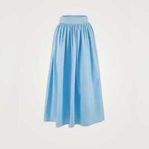 UNCLE STUDIOS “The Maxi Skirt” Poplin Blue